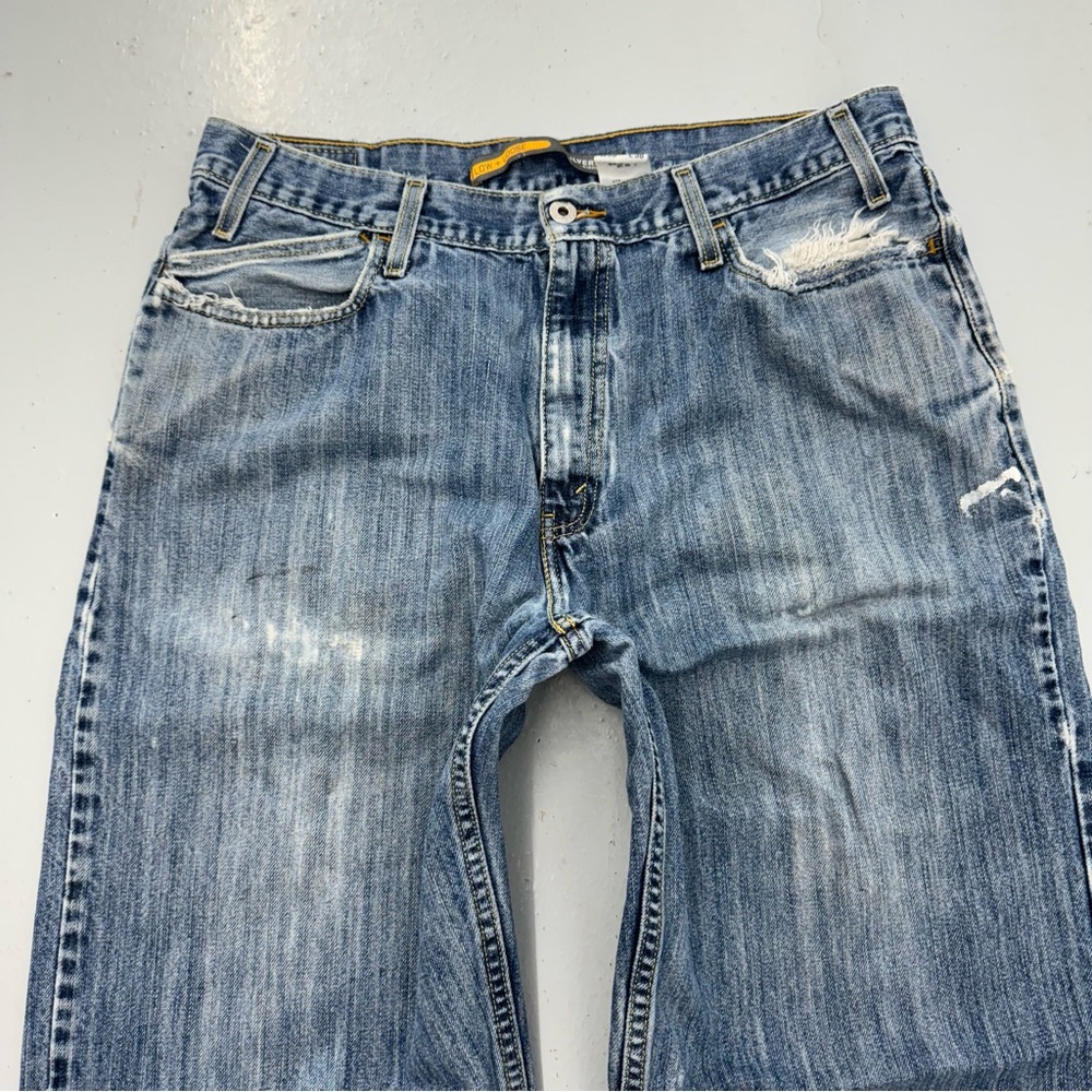 Y2K Levi’s Silvertab Jeans Low Loose Baggy Wide Skater Distressed - Picture 4 of 10